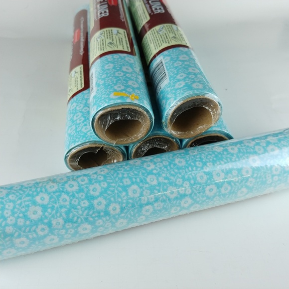 Rubbermaid Storage Organization Shelf Liner Light Blue White